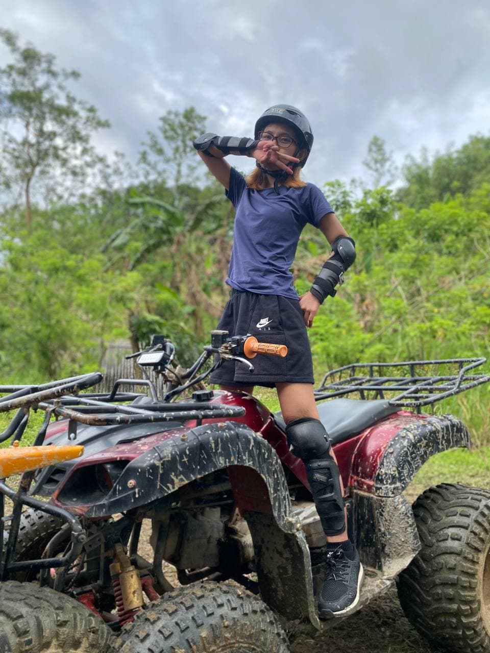 Joeylene (jorenrui) on an ATV